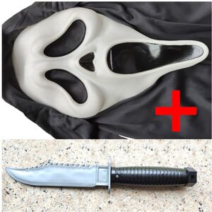 Maxpower (Mask plus knife B) Halloween Mask Scary Ghost Face Latex Mask Horror Killer Ful Maxpower (Mask plus knife B) Halloween Mask Scary Ghost Face Latex Mask Horror Killer Ful