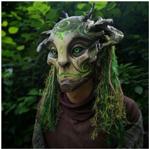 Maxpower (A No Light) Halloween Green Man Elf Old Man Latex Mask Forest Spirit Elf Mask Maxpower (A No Light) Halloween Green Man Elf Old Man Latex Mask Forest Spirit Elf Mask