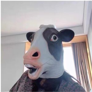 Maxpower (Cow mask) Gorilla Mask Novelty Monkey Orangutan Costume Cosplay Latex Animal Fu Maxpower (Cow mask) Gorilla Mask Novelty Monkey Orangutan Costume Cosplay Latex Animal Fu