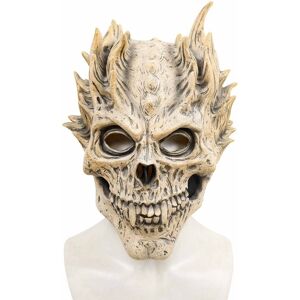 Maxpower (White) Halloween Skeleton Warrior Death Skull Horror Mask Warrior Death Demon Maxpower (White) Halloween Skeleton Warrior Death Skull Horror Mask Warrior Death Demon