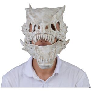 Maxpower (White) Halloween Latex Mask Simulation Dragon-bone Mask Head Set Dinosaur Latex Maxpower (White) Halloween Latex Mask Simulation Dragon-bone Mask Head Set Dinosaur Latex