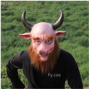 Maxpower (Bull mask 3) Orangutan Plush Head Cover Animal Mask Full Face Cosplay Gorilla M Maxpower (Bull mask 3) Orangutan Plush Head Cover Animal Mask Full Face Cosplay Gorilla M