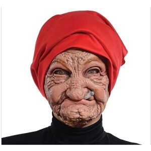 Maxpower (A) Halloween Horror Smoking Old Grandmother Mask Realistic Latex Masks Costume Maxpower (A) Halloween Horror Smoking Old Grandmother Mask Realistic Latex Masks Costume