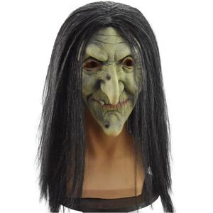 Maxpower (long hair witch) Halloween Scary Old Witch Mask Latex with Hair Halloween Fancy Maxpower (long hair witch) Halloween Scary Old Witch Mask Latex with Hair Halloween Fancy