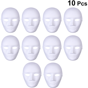 Maxpower (10pcs) 10Pc Safe Cosplay Accessory DIY Costumes Blank Masks Ghost Masquerade Maxpower (10pcs) 10Pc Safe Cosplay Accessory DIY Costumes Blank Masks Ghost Masquerade