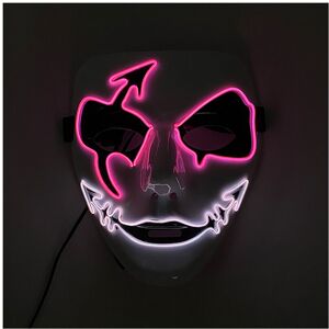 Maxpower (Multicolor 11) Neon Light LED Mask LED Halloween Scary Mask Cosplay Party Masqu Maxpower (Multicolor 11) Neon Light LED Mask LED Halloween Scary Mask Cosplay Party Masqu