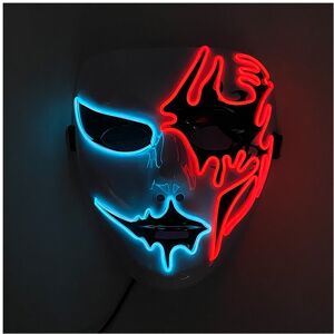 Maxpower (Multicolor 4) Neon Light LED Mask LED Halloween Scary Mask Cosplay Party Masque Maxpower (Multicolor 4) Neon Light LED Mask LED Halloween Scary Mask Cosplay Party Masque
