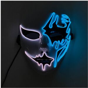 Maxpower (Multicolor7) Neon Light LED Mask LED Halloween Scary Mask Cosplay Party Masque Maxpower (Multicolor7) Neon Light LED Mask LED Halloween Scary Mask Cosplay Party Masque