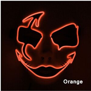 Maxpower (Orange 2) Neon Light LED Mask LED Halloween Scary Mask Cosplay Party Masque Mas Maxpower (Orange 2) Neon Light LED Mask LED Halloween Scary Mask Cosplay Party Masque Mas