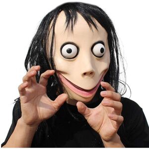 Maxpower (MOMO MASK) Creepy Horror Devil Mask Scary Momo Mask Creepy Halloween Latex Cosp Maxpower (MOMO MASK) Creepy Horror Devil Mask Scary Momo Mask Creepy Halloween Latex Cosp