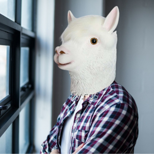 Maxpower (Alpaca mask) Bear Mask Mascara Latex Full Face Enhance Masquerade Cosplay Rave Maxpower (Alpaca mask) Bear Mask Mascara Latex Full Face Enhance Masquerade Cosplay Rave