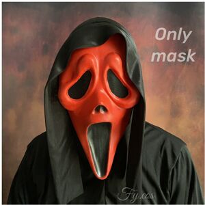 Maxpower (Only mask D) Ghostface Scream Mask for Men Movie Horror Killer Suit Scary Demon Maxpower (Only mask D) Ghostface Scream Mask for Men Movie Horror Killer Suit Scary Demon
