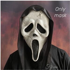 Maxpower (Only mask E) Ghostface Scream Mask for Men Movie Horror Killer Suit Scary Demon Maxpower (Only mask E) Ghostface Scream Mask for Men Movie Horror Killer Suit Scary Demon