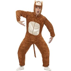 Smiffys Monkey Costume, Adult, Brown includes Jumpsuit with Hood, Party Animals Smiffys Monkey Costume, Adult, Brown includes Jumpsuit with Hood, Party Animals