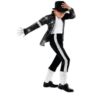 Morph Popstar Costume for Kids, 80s Disco Outfits for Boys, Retro 80s Costumes f Morph Popstar Costume for Kids, 80s Disco Outfits for Boys, Retro 80s Costumes f