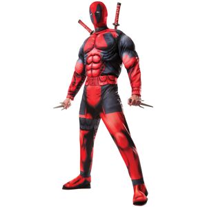 Rubies Rubie's Official Marvel Deadpool Deluxe, Adult Costume, Standard Up to 42 inch C Rubies Rubie's Official Marvel Deadpool Deluxe, Adult Costume, Standard Up to 42 inch C