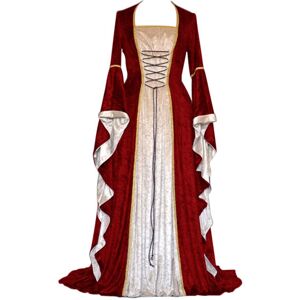 Unbranded (Wine Red, XL) Century 18th The Women Cosplay Medieval Dress Renaissance Length Unbranded (Wine Red, XL) Century 18th The Women Cosplay Medieval Dress Renaissance Length