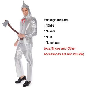 Unbranded (Male Suit, Male-XL) Oz Wizard Of Tin Man Adult Kids Cosplay Costume Boy Girl Fa Unbranded (Male Suit, Male-XL) Oz Wizard Of Tin Man Adult Kids Cosplay Costume Boy Girl Fa