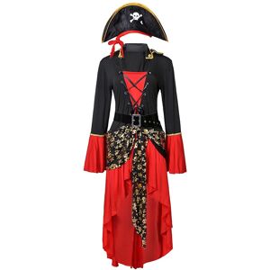 Unbranded (Dress+Hat+Belt, XL) Pirate Women Adult Costume Halloween Carnival Costumes Fant Unbranded (Dress+Hat+Belt, XL) Pirate Women Adult Costume Halloween Carnival Costumes Fant
