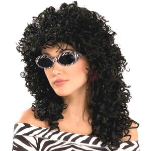 Rubies Forum Novelties Womens 80's to The Maxx Wild Curl Wig Costume Black One Size U Rubies Forum Novelties Womens 80's to The Maxx Wild Curl Wig Costume Black One Size U