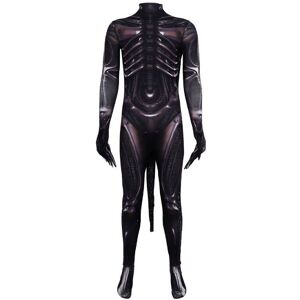 Unbranded (Black, 190) Cosplay Romulus Alien Costume Jumpsuits Headwear Stage Halloween Pe Unbranded (Black, 190) Cosplay Romulus Alien Costume Jumpsuits Headwear Stage Halloween Pe