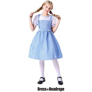 Unbranded (140cm/55.12in) Wizard Of The Oz Dorothy Girls Dress Costume Cosplay Halloween O Unbranded (140cm/55.12in) Wizard Of The Oz Dorothy Girls Dress Costume Cosplay Halloween O