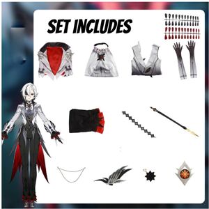 Unbranded (XL) Impact Arlecchino Genshin Cosplay Costume Girls Anime Party Halloween Outfi Unbranded (XL) Impact Arlecchino Genshin Cosplay Costume Girls Anime Party Halloween Outfi