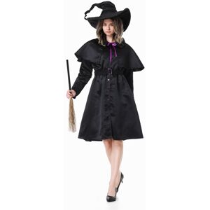 Unbranded (Woman, M) Kids Adults Halloween Cosplay Costume With Magic Hat Witch Roleplay W Unbranded (Woman, M) Kids Adults Halloween Cosplay Costume With Magic Hat Witch Roleplay W
