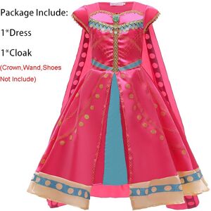 Unbranded (110cm) Aladdin Movie Kid Girls Jasmine Princess Fancy Rose Dress Costume Cospla Unbranded (110cm) Aladdin Movie Kid Girls Jasmine Princess Fancy Rose Dress Costume Cospla