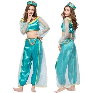 Unbranded (Adult-L) Princess Aladdin Halloween Jasmine Adult Ladies Suit Cosplay Set Dress Unbranded (Adult-L) Princess Aladdin Halloween Jasmine Adult Ladies Suit Cosplay Set Dress