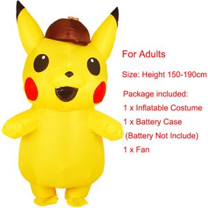 Unbranded (For Adult(Height 150-190cm)) Mascot Adult Kids Detective Pikachu Inflatable Cos Unbranded (For Adult(Height 150-190cm)) Mascot Adult Kids Detective Pikachu Inflatable Cos