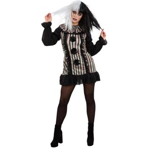 (8-10 UK, Black) Smiffys Womens/Ladies Vintage Clown Costume Set (8-10 UK, Black) Smiffys Womens/Ladies Vintage Clown Costume Set