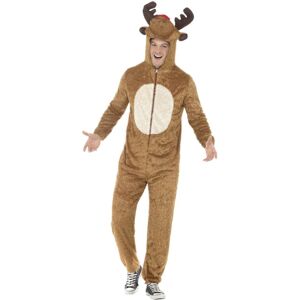 (M, Brown) Smiffys Unisex Adult Reindeer Christmas Costume (M, Brown) Smiffys Unisex Adult Reindeer Christmas Costume