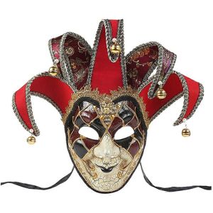 Kricely (As show, One size) Venice Italy Full Face Mask Cosplay Costume Prop Mask Dress- Kricely (As show, One size) Venice Italy Full Face Mask Cosplay Costume Prop Mask Dress-