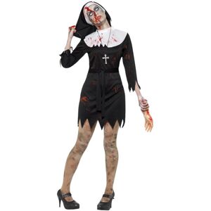 (M, Black/White) Smiffys Womens/Ladies Zombie Sister Costume (M, Black/White) Smiffys Womens/Ladies Zombie Sister Costume