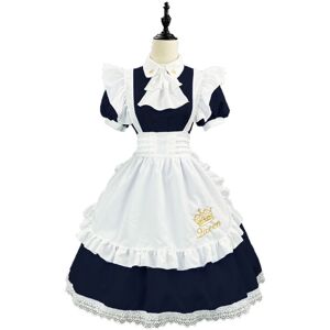 Unbranded (dark blue, 2XL(170–175 cm)) British-Inspired Maid Cosplay Dress Elegant Lolita Unbranded (dark blue, 2XL(170–175 cm)) British-Inspired Maid Cosplay Dress Elegant Lolita
