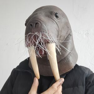 BGHONE (Realistic Walrus Mask) 1pc Realistic Walrus Mask - Premium Latex Full Head Anim BGHONE (Realistic Walrus Mask) 1pc Realistic Walrus Mask - Premium Latex Full Head Anim