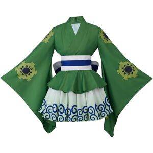 Unbranded (Small) Anime Green Kimono Costume Dress Female Girls Lolita Outfits Halloween S Unbranded (Small) Anime Green Kimono Costume Dress Female Girls Lolita Outfits Halloween S