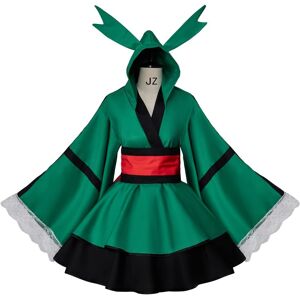 Unbranded (Deku, 3X-Large) Women's Asui Tsuyu Kimono Dress Todoroki Cosplay Costume Japane Unbranded (Deku, 3X-Large) Women's Asui Tsuyu Kimono Dress Todoroki Cosplay Costume Japane