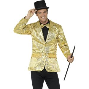 (XL, Gold) Smiffys Mens Sequin Costume Jacket (XL, Gold) Smiffys Mens Sequin Costume Jacket