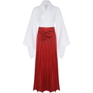 Unbranded (X-Small) Anime Shrine Maiden Costume Set Traditional Japanese Cosplay Outfit fo Unbranded (X-Small) Anime Shrine Maiden Costume Set Traditional Japanese Cosplay Outfit fo