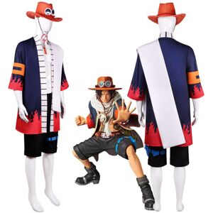 Unbranded (Small) Flame Fist Pirate Coat Open Vest Set Anime Fire Warrior Costume Unbranded (Small) Flame Fist Pirate Coat Open Vest Set Anime Fire Warrior Costume