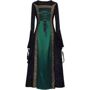 Unbranded (Green&black, 3X-Large) Women's Medieval Renaissance Retro Gown Cosplay Costume Unbranded (Green&black, 3X-Large) Women's Medieval Renaissance Retro Gown Cosplay Costume