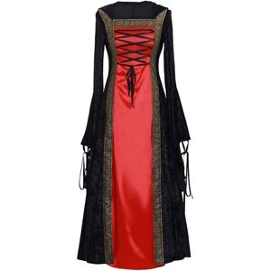 Unbranded (Red&black, 3X-Large) Women's Medieval Renaissance Retro Gown Cosplay Costume Dr Unbranded (Red&black, 3X-Large) Women's Medieval Renaissance Retro Gown Cosplay Costume Dr
