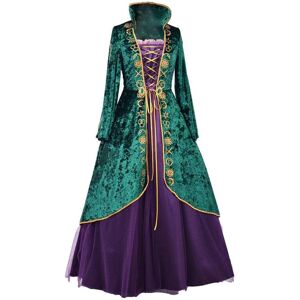 Unbranded (Green, XX-Large) Medieval Green Velvet Dress Witch Cosplay Costume Robes Adult Unbranded (Green, XX-Large) Medieval Green Velvet Dress Witch Cosplay Costume Robes Adult