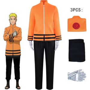 Unbranded (X-Small) Uzumaki Naruto Seventh Hokage Cosplay Costume - Orange Ninja Outfit wi Unbranded (X-Small) Uzumaki Naruto Seventh Hokage Cosplay Costume - Orange Ninja Outfit wi