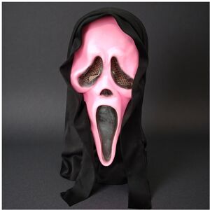 BGHONE (Pink screaming ghost) Halloween Cos Horror Funny Scream Face Mask Scary Headban BGHONE (Pink screaming ghost) Halloween Cos Horror Funny Scream Face Mask Scary Headban