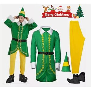 Unbranded (3XL) Cosplay Elf Christmas Costume Suit Green Clothes Performance Holiday Decor Unbranded (3XL) Cosplay Elf Christmas Costume Suit Green Clothes Performance Holiday Decor