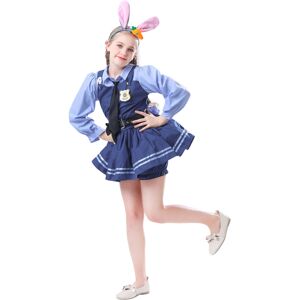 Unbranded (130-140cm) Kids Bunny Police Costume – Girls' Rabbit Officer Cosplay Outfit for Unbranded (130-140cm) Kids Bunny Police Costume – Girls' Rabbit Officer Cosplay Outfit for
