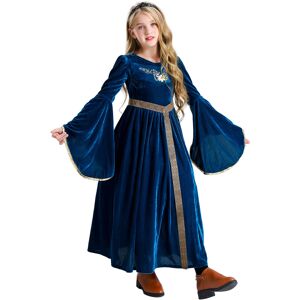 Unbranded (Blue, 140cm) Girls' Medieval Princess Costume – Vintage Renaissance Dress for H Unbranded (Blue, 140cm) Girls' Medieval Princess Costume – Vintage Renaissance Dress for H